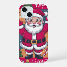 Estuche para iPhone y iPad de Holiday Santa Clause