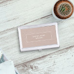 estuche para tarjeta de presentación de Rosa Gold<br><div class="desc">Un delicado funda de tarjetas de visita con estilo de cuero rosa y rosa de color rosa (no de piel real,  por supuesto,  es un efecto impreso). Sólo tienes que añadir tu nombre</div>