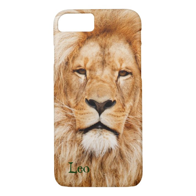 Estuche para teléfono funda para iPhone 7 Lion Pho (Reverso)