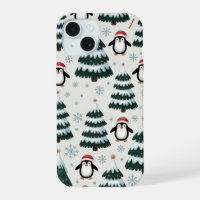 Estuche Penguin and Christmas Tree iPhone / iPad