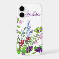 Estuche Purple Wildflower Bouquet para iPhone / iP