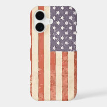Estuche Rustic American Flag para iPhone