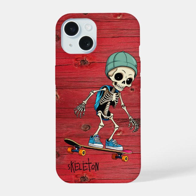 Estuche Skeleton Rustic para iPhone personalizable (Reverso )