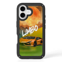 Estuche Sleek Sports Car Silhouette Phone Case