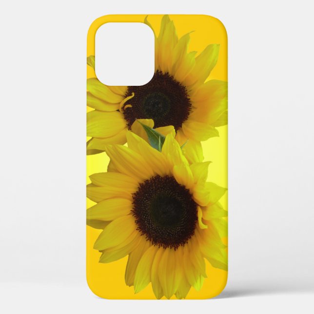 Estuche Sunflower iPhone 12 Funda Sunflower para i (Reverso )