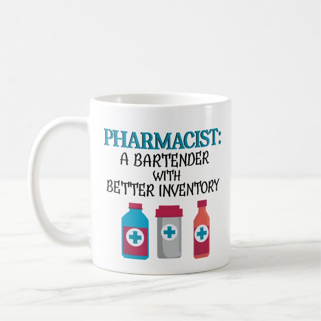 Estudiante de PharmD de la taza de café de la (Izquierda)
