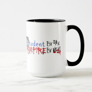 Estudiante por día, vampiro por la taza de la