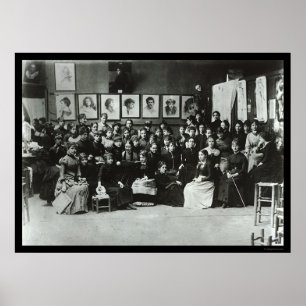Estudiantes de arte en la academia juliana de Parí
