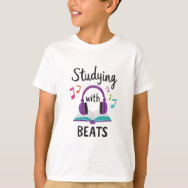 Estudiar con latidos - Camiseta De Música De Estud