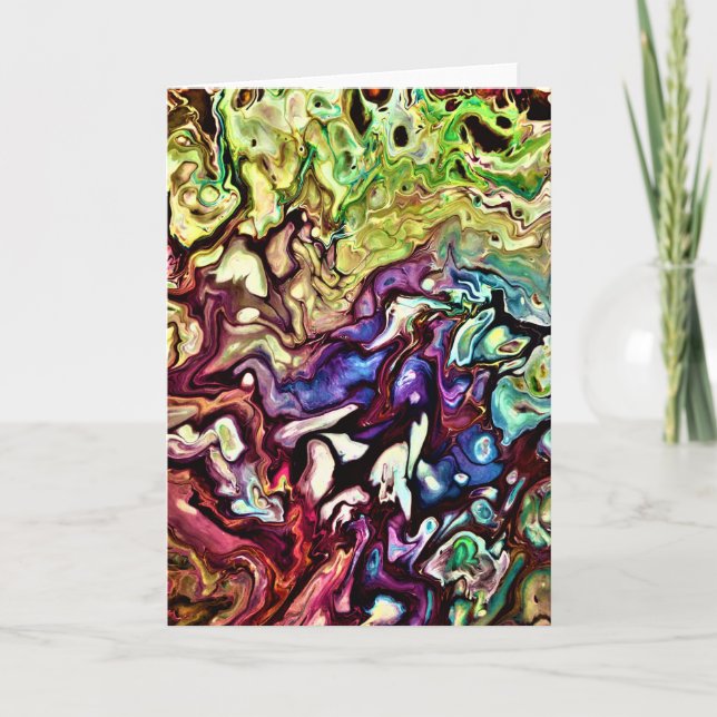 Estudio de color abstracto 275, tarjeta (Anverso)