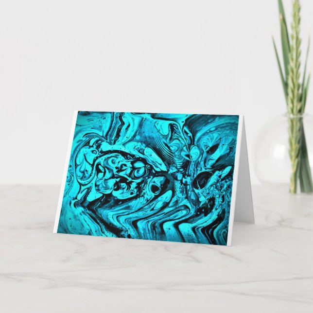 Estudio de color abstracto 27, tarjeta (Anverso)