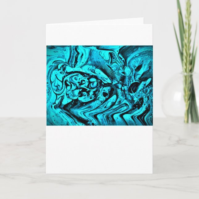 Estudio de color abstracto 27, tarjeta (Anverso)