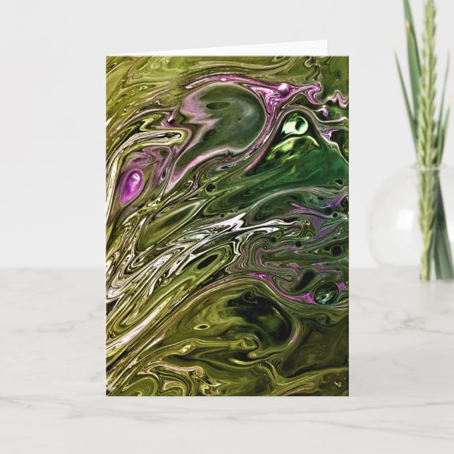 Estudio de color abstracto 500, tarjeta (Anverso)