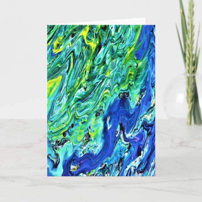 Estudio de color abstracto 58, tarjeta (Anverso)