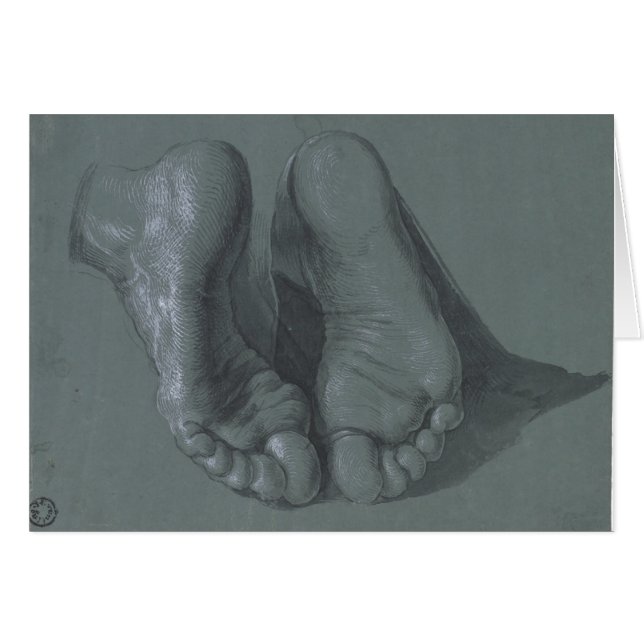 Estudio de dos pies de Albrecht Durer (Anverso (Horizontal))