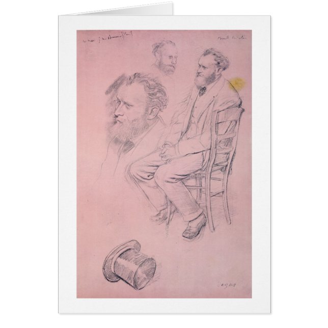 Estudio de Edgar Degas el | para el retrato de (Frente)