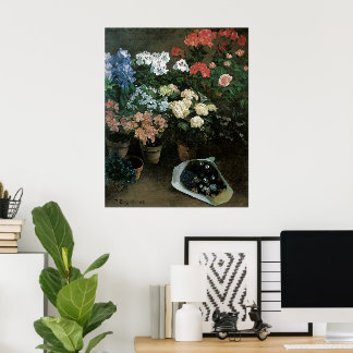 Estudio de flores por Bazille Frederic, arte vinta