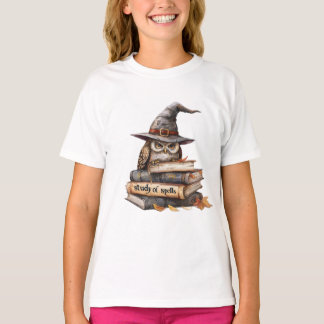 Estudio de la camiseta de Halloween en Spells Owl