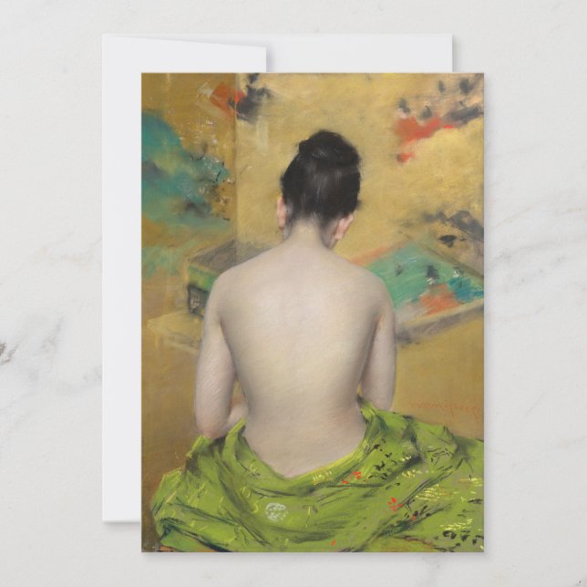 Estudio de la carne y el oro | William Merritt Cha (Anverso)