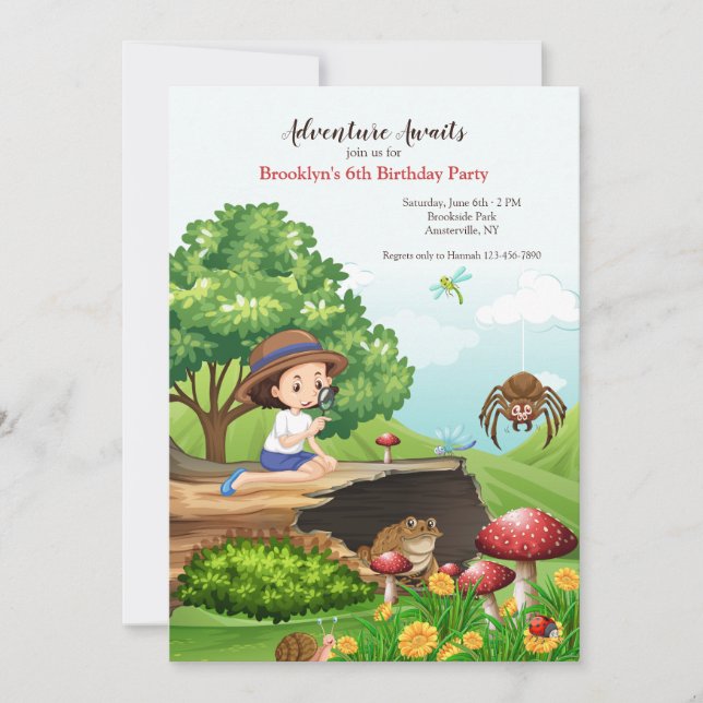 Estudio de la Naturaleza Invitación a fiesta de cu (Anverso)