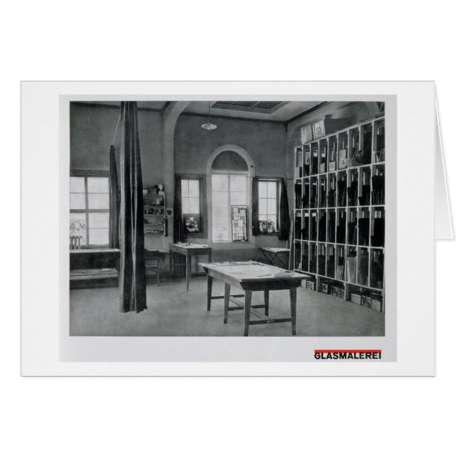 Estudio de pintura de vidrio, de los talleres de l (Anverso (Horizontal))