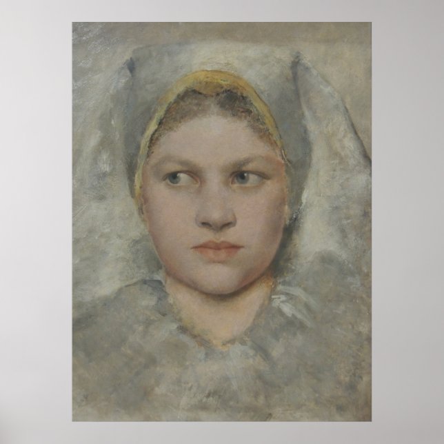 Estudio de retrato de Klimt - Impresión de la cabe (Frente)