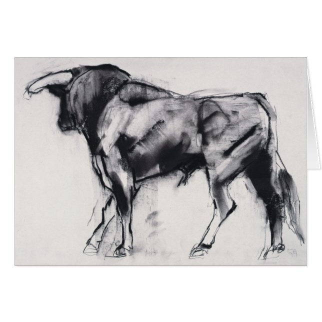 Estudio de Toro Azul (Anverso (Horizontal))