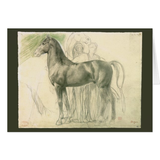 Estudio de un caballo por Edgar Degas, Bella Artes (Anverso (Horizontal))
