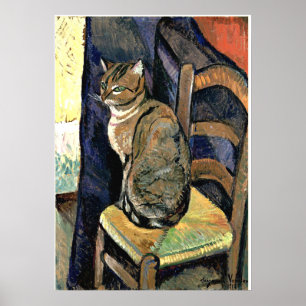 Estudio de un gato, pintura de arte fino (sin marc