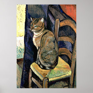 Estudio de un gato, pintura de arte fino (sin marc