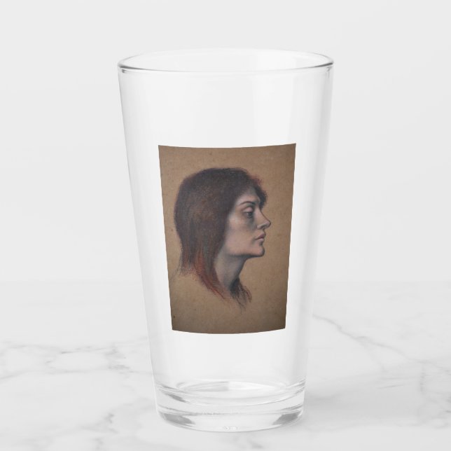 Estudio de una cabeza femenina (por Evelyn De Morg (Anverso)