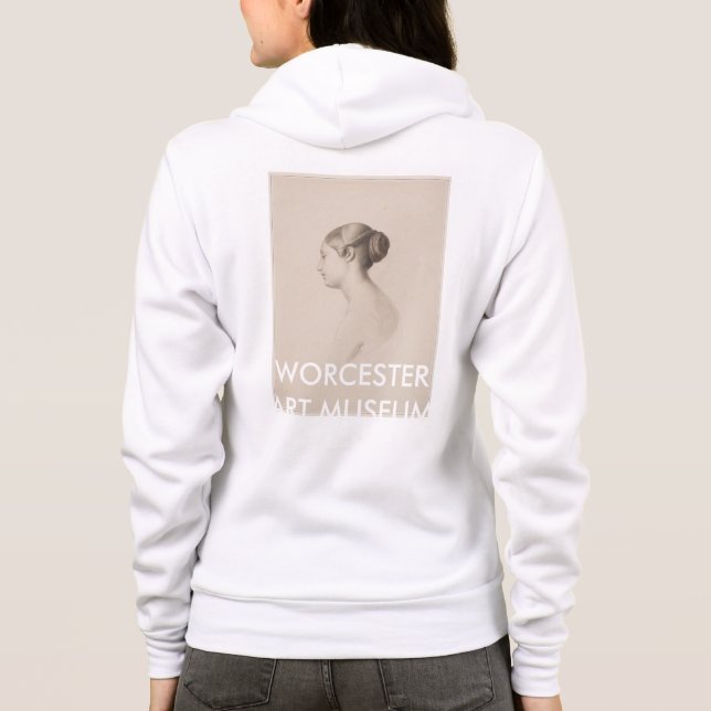 Estudio de una mujer joven - sudadera con capucha (Reverso)