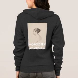Estudio de una mujer joven - sudadera con capucha