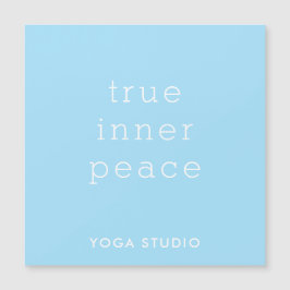 Estudio de Yoga Verdadera Paz Interior Tarjeta Mag