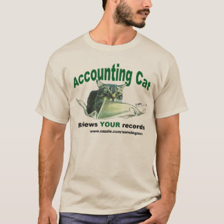 Estudio del gato del contable SU camiseta de los