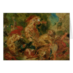 Estudio para la caza del león, 1854
