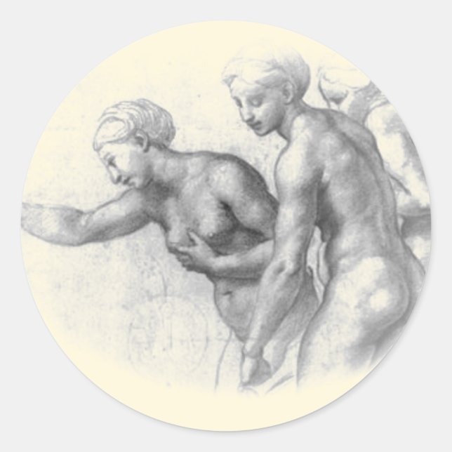 Estudio para los 3 grados - pegatina de Raphael (Anverso)