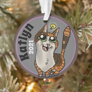 Estudio útil Ornamento Personalizado de gatos