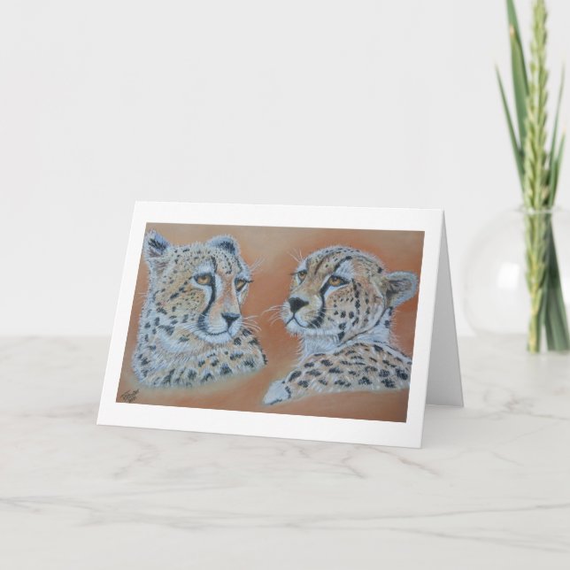 Estudios de Cheetah Tarjeta de Cumpleaños (Anverso)