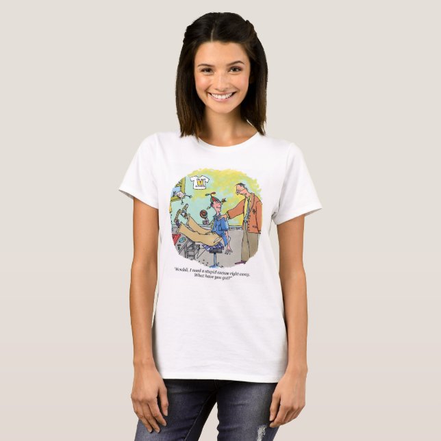 Estúpido disculpa mujer camisa personalizado (Anverso completo)