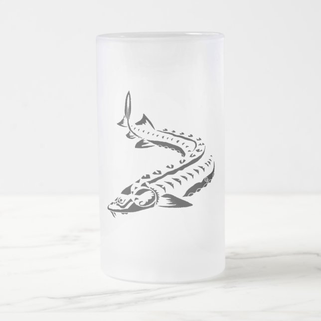 Esturión tribal - taza de cerveza (Centro)