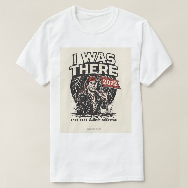 ESTUVE ALLÍ - Camiseta masculina de Bitcoin (Diseño del anverso)