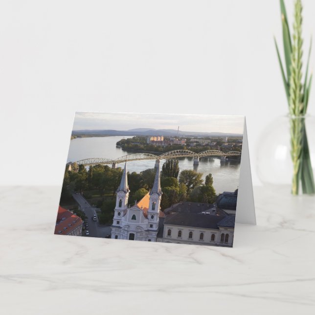 Esztergom Hungría tarjeta en blanco (Anverso)