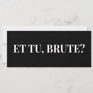 ¿Et Tu, Brute? Julio César III de Shakespeare