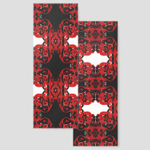 Eternal Abstract Red Black White Fluid Art