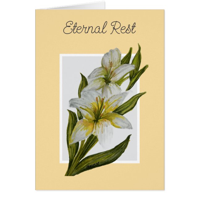 Eternal Rest Mass Offering Card (Frente)