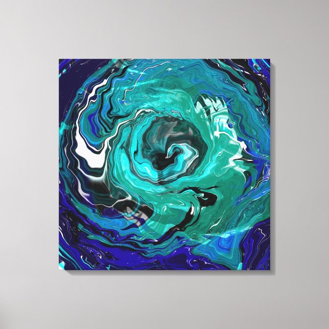 Eternidad azul | Arte abstracto (Anverso)