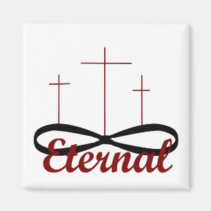 Eterno tres cruces imán