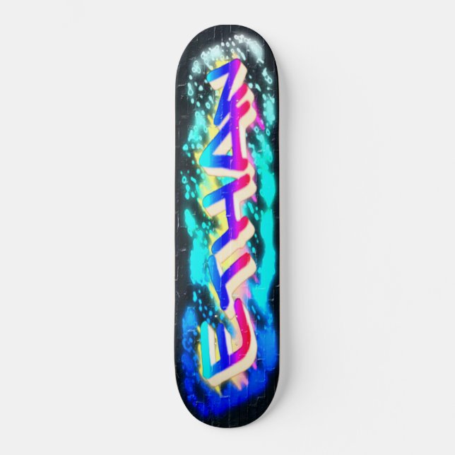 ETHAN Personalizado Graffiti Skateboard Personaliz (Anverso)