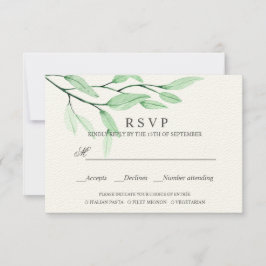 Ethereal Green | ELECCIÓN DE COMIDA DE BODA RSVP
